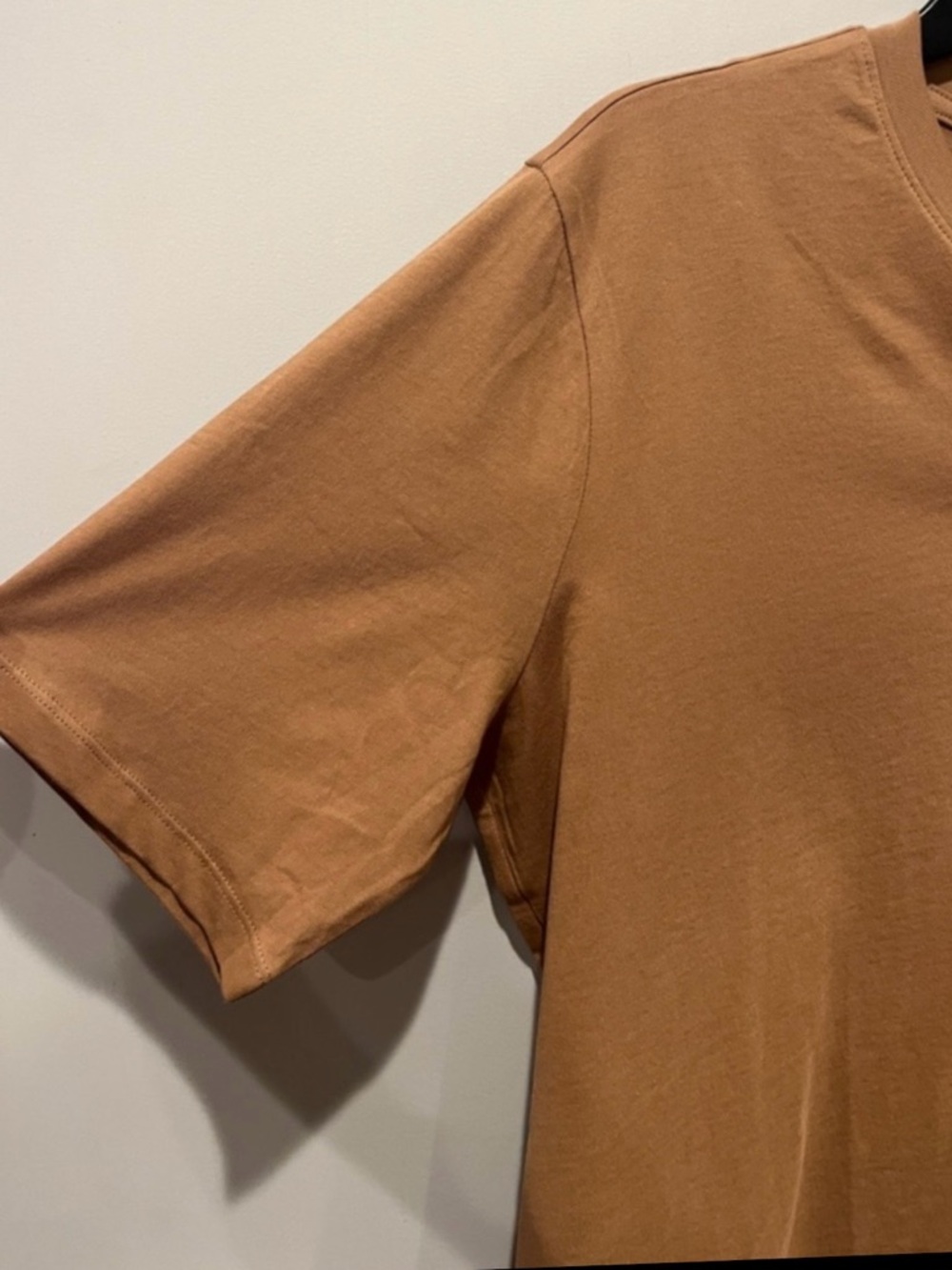Banana Republic Women’s Tan Brown Henley Short Sleeve Shirt Size XL NWT - Picture 6 of 10